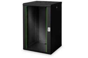 wall mounting cabinet, 20U Unique 998x600x600mm, color black (RAL 9005)