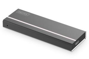 USB Type-C 3.1 External SSD Enclosure M.2 (NVMe) tool-free, alu housing, M-Key or B+M-Key
