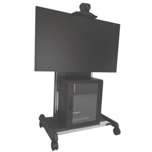 This Mobile Fusion Av Cart Incorporates Rounded Edges And Sleek Features To Give
