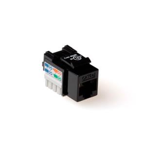Keystone Jack Unshielded Rj-45 Punch Down Type Cat5e Black