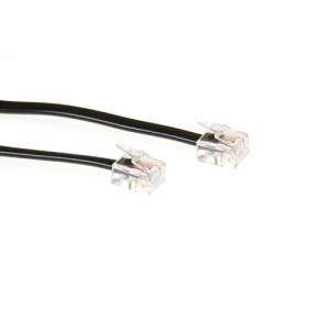 Telephone Cable Rj-11 5m Black