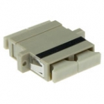 Fiber Optic Sc-sc Duplex Adapter Multimode Om2 Grey