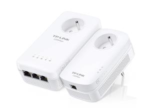 Passthrough Powerline Kit Av1300 3-port V3 + Wifi Ac1350 2x Lc Kit With 3 Gigabit Ethernet Ports And Trunk Plug