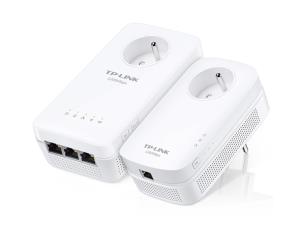 Passthrough Powerline Kit Av1300 3-port + Wifi Ac1350 2x Lc Kit With 3 Gigabit Ethernet Ports And Trunk Plug Fr