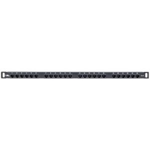 Patchpanel 0.5u Cat5e Unshielded 24 Ports Black Kr