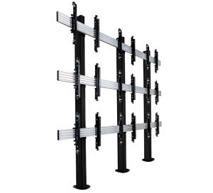 System X - Universal 2 X 2 Videowall Stand - Black