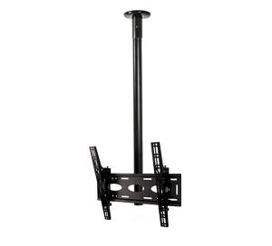 Flat Screen Ceiling Mount With Tilt - 1.5m Black