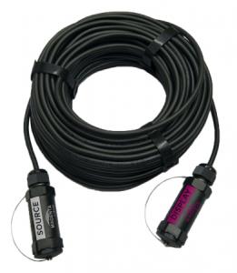 Active Optical - Watertight Armored - Hdmi 2.0 Cable - High-speed 4k (60hz) - Hdmi-a M/m - 30m Black