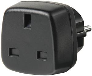 Brennenstuhl Travel Adapter GB/earthed power adapter/inverter Black