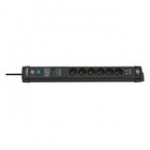 Premium-line, Power Distribution Unit, 6 Sockets, 3.0m, Black, 2x USB, With Switch And