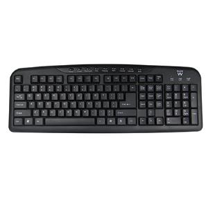 Multimedia Keyboard - Corded USB - Black - Qwerty US/Int'l