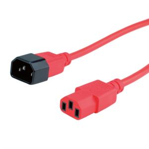 Connection Cable - 230v C13 Lockable - C14 Red 1.5m