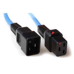 Connection Cable - 230v C19 Lockable - C20 Blue 1m