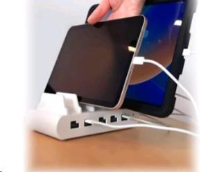 USB and USB-C 5-Port Multiple Tablet Charging Station - EU Plugs