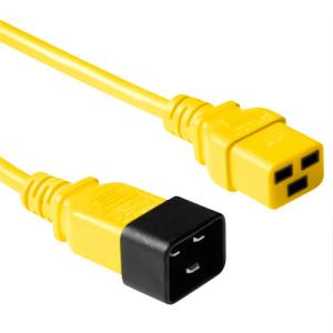 Power Extension Cable 230v C19 To C20 Yellow (ak5103)