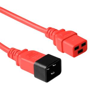 Power Extension Cable 230v C19 To C20 Red (ak5091)