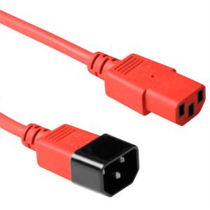 Power Connection Cable 230v C13 To C14 Red 0.60m (ak5104)