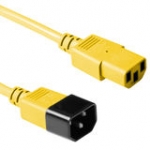 Power Connection Cable 230v C13 To C14 Yellow 1.20m (ak5117)