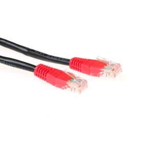 Cat5e Utp Cross-over Patch Cable Black With Red 1.5m