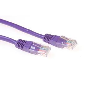 Patch cable - CAT5E - U/UTP - 10m - Purple