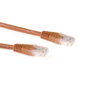 Patch cable - CAT6a - Utp - Brown 3m