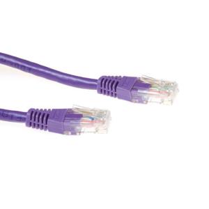 Patch cable - CAT6a - Utp - Purple 1m