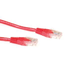 Patch cable - CAT6a - Utp - Red 50cm