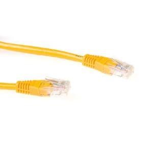 Patch cable - CAT6a - Utp - Yellow 50cm