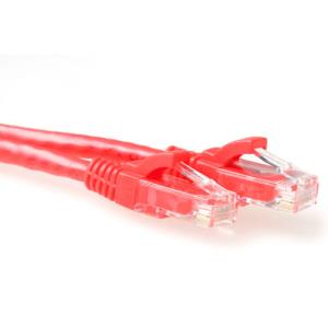 Patch cable - CAT6A - U/UTP - 50cm - Red