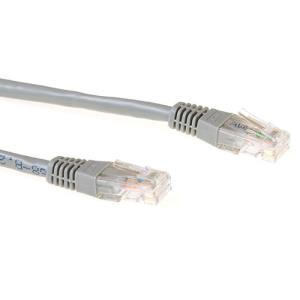 Patch cable - CAT6 - U/UTP - 50cm - Grey