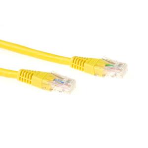 Patch cable - CAT6 - U/UTP - 50cm - Yellow