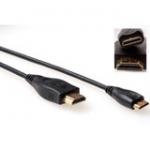 Hdmi High Speed With Ethernet Slimline Connection Cable Hdmi-a Male - Hdmi-c Male 2m