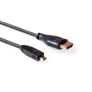 Hdmi High Speed With Ethernet Connection Cable Hdmi-a Male - Hdmi-d Male 1.5m