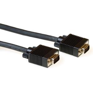 High Performance Vga Connection Cable Male-Male Black 15m