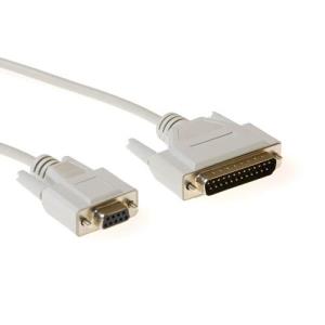 Serial Printer Cable 9 Pin D-sub Female - 25 Pin D-sub Male 3m