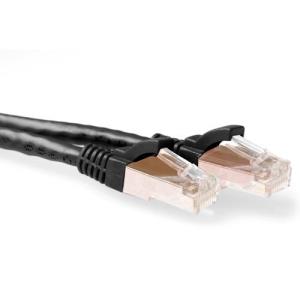 CAT6a Sstp Pimf Patchcable Snagless Black 50cm