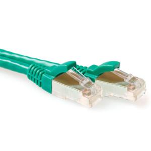 CAT6a Sstp Pimf Patchcable Snagless Green 50cm