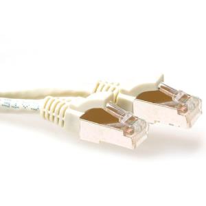 CAT6a Sstp Pimf Patchcable Snagless Ivory 0.25m