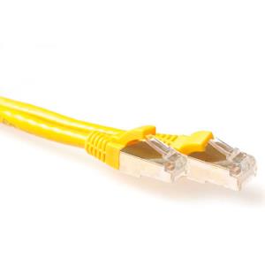 CAT6a Sstp Pimf Patchcable Snagless Yellow 50cm