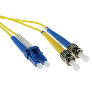 Lc-st 9/125m Os1 Duplex Fiber Optic Patch Cable 1.5m