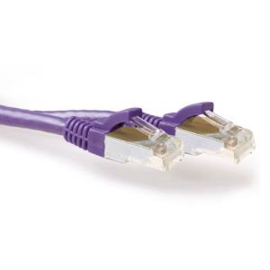 Patch Cable CAT6a S/ftp Pimf Lszh Snagless 50cm Purple