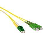 Fiber Optic Patch Cable Lc/apc -sc/apc 9/125 Os2 Duplex 3m Yellow