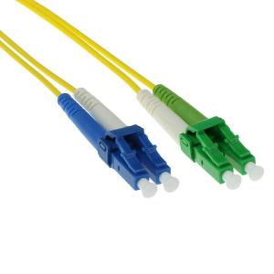 Fiber Optic Patch Cable Lc/apc-lc/upc 9/125 Os2 Duplex 2m Yellow