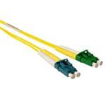 Fiber Optic Patch Cable Lc/apc-lc/upc 9/125 Os2 Duplex 5m Yellow