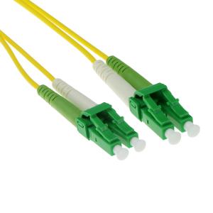 Fiber Optic Patch Cable Lc/apc-lc/apc 9/125 Os2 Duplex 10m Yellow