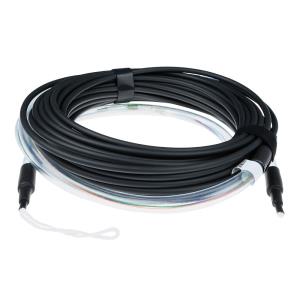 Fiber Optic Cable Multimode 50/125 OM3 indoor/outdoor 4 Way with LC Connectors 180m Aqua
