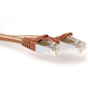 Patch Cable CAT6a S/ftp Pimf Snagless Brown 1m