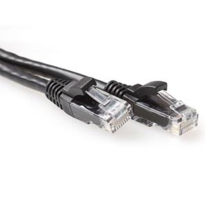 CAT6a Utp Patch Cable Snagless Black 0.25m