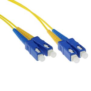 Fiber Optic Patch Cable Sc-sc 9/125m Os1 Duplex Yellow 50cm