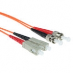 Sc-st 62.5/125µm Om1 Duplex Fiber Optic Patch Cable 50cm